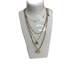 New Gennaro Set Of Three Different Gold Chain Necklaces Adjustable Lengths Gift